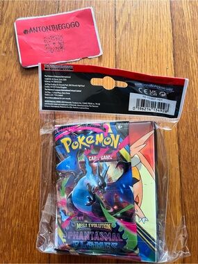 Pokemon Cards -Phantasmal Flames - MINI ALBUM PORTFOLIO w/ Booster Pack